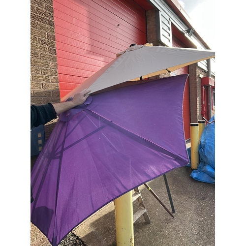 123 - 2 GARDEN PATIO UMBRELLAS A/F