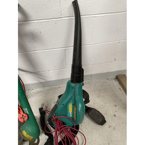 127 - GARDEN ELECTRIC LEAF BLOWER, STRIMMER AND HEDGECUTTER