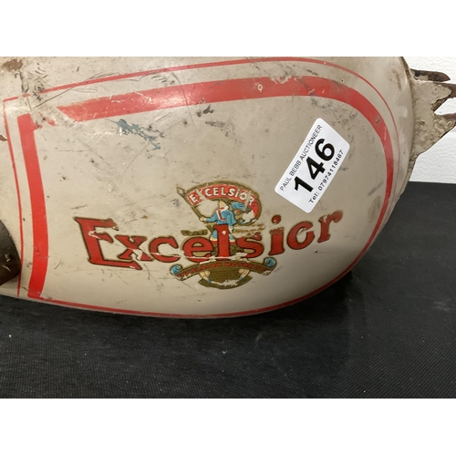 146 - EXCELSIOR VINTAGE MOTOR BIKE TANK