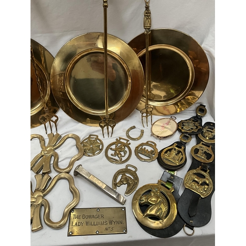 155 - BOX OF BRASS AND STAINLESS STEEL GOBLETS