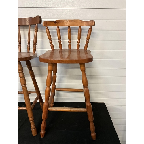 169 - 3 KITCHEN HIGH STOOLS