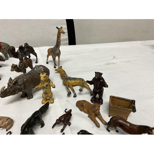 181 - QTY OF VINTAGE LEAD ANIMALS