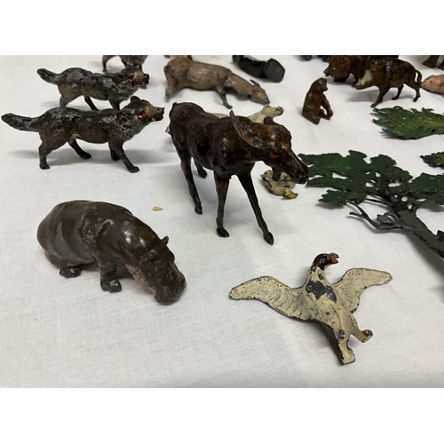 181 - QTY OF VINTAGE LEAD ANIMALS