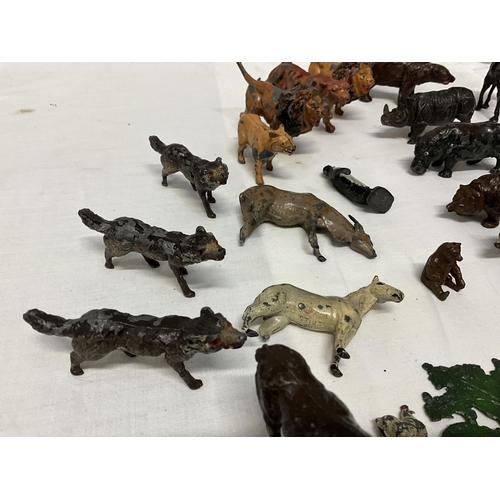 181 - QTY OF VINTAGE LEAD ANIMALS