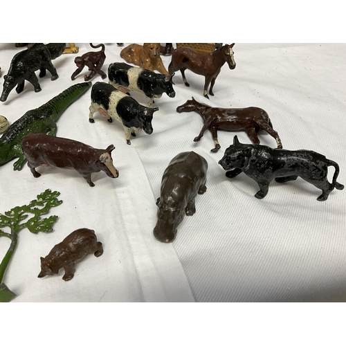 181 - QTY OF VINTAGE LEAD ANIMALS