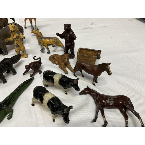 181 - QTY OF VINTAGE LEAD ANIMALS