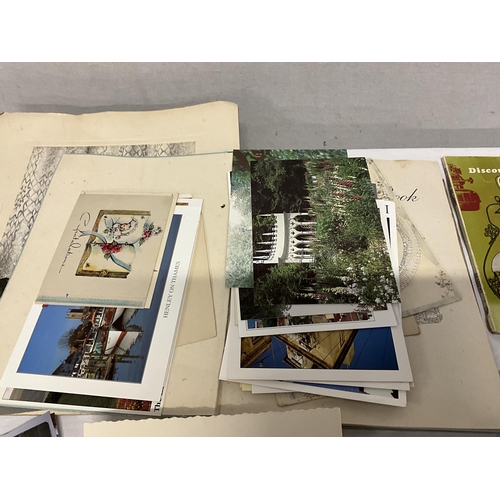 183 - QTY OF EPHEMERA AND POSTCARDS