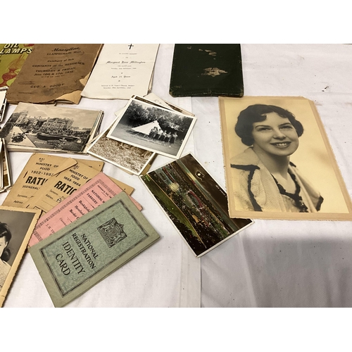 183 - QTY OF EPHEMERA AND POSTCARDS