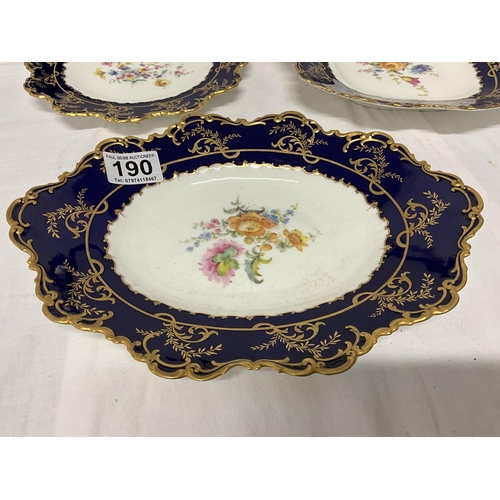 190 - 3 ROYAL CROWN DERBY SERVING DISHES