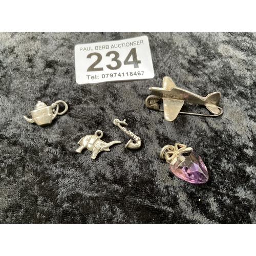 234 - QTY OF  CHARMS INCLUDING SILVER EXAMPLES