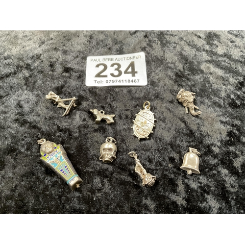 234 - QTY OF  CHARMS INCLUDING SILVER EXAMPLES