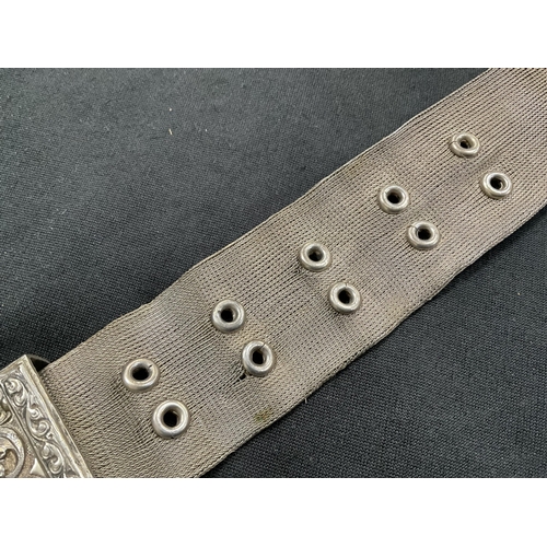 236 - HEAVY UNMARKED SILVER LADIES BELT L 30