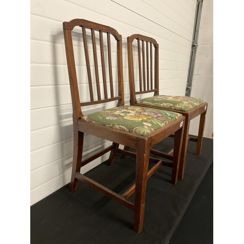 269 - 2 GEORGIAN MAHOGANY DINING CHAIRS