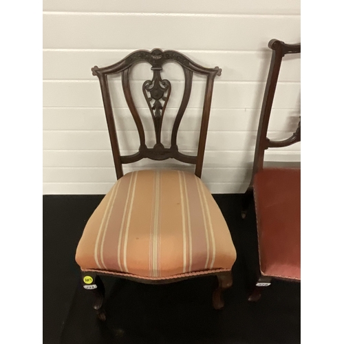 278 - 2 VICTORIAN NURSING CHAIRS