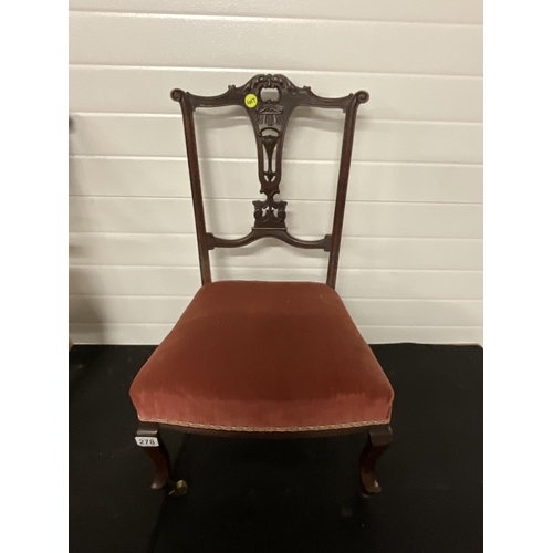 278 - 2 VICTORIAN NURSING CHAIRS