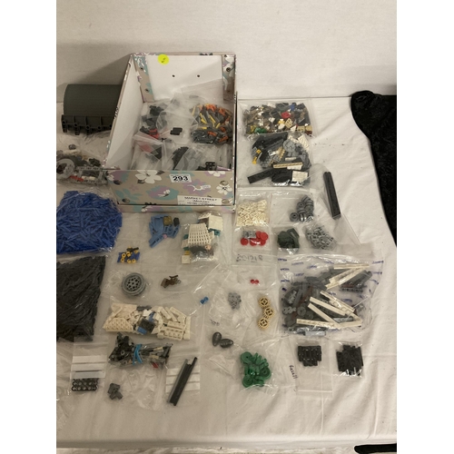 293 - BOX OF LEGO PARTS