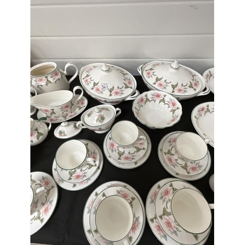 341 - 2 BOXES OF CHINA TO INCLUDE BONE CHINA TEA SERVICE, HORNSEA WARE ETC