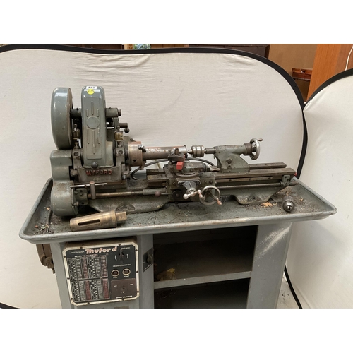 449 - MYFORD METAL LATHE ON STAND H 51