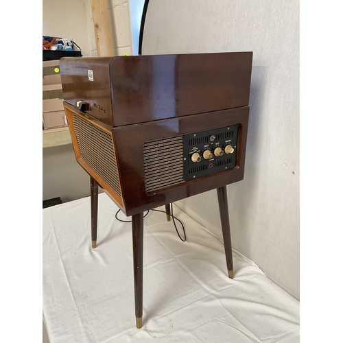 460 - VINTAGE EKCO 9 OCTAIRE RADIOGRAMME FITTED WITH A GARRARD DECK H 32