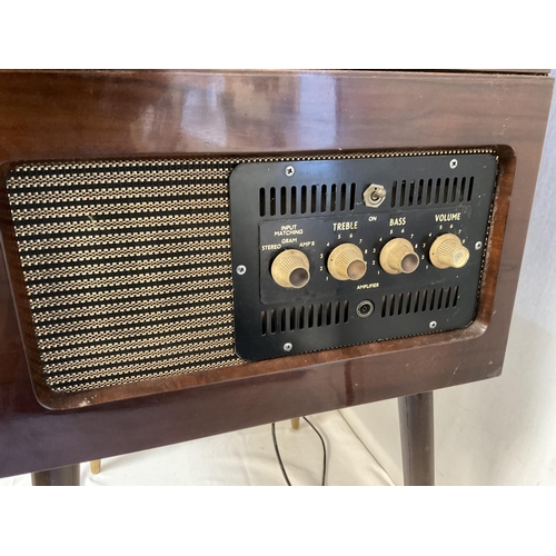 460 - VINTAGE EKCO 9 OCTAIRE RADIOGRAMME FITTED WITH A GARRARD DECK H 32