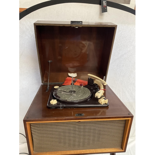 460 - VINTAGE EKCO 9 OCTAIRE RADIOGRAMME FITTED WITH A GARRARD DECK H 32