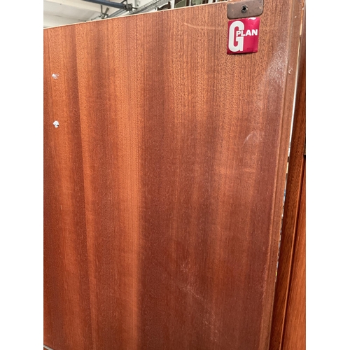 470 - VINTAGE TEAK FITTED DOUBLE WARDROBE BADGED G PLAN H 69