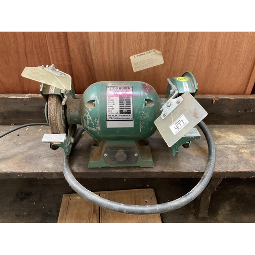 477 - HEAVY DUTY ELECTRIC BENCH GRINDER