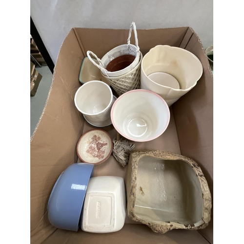 18 - 2 BOXES OF CHINA, POTTERY ETC