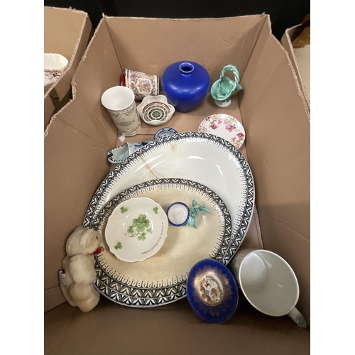 20 - 3 BOXES OF CHINA, KITCHENWARE ETC