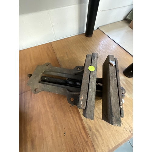 8 - LARGE BENCH VICE LENGTH 24