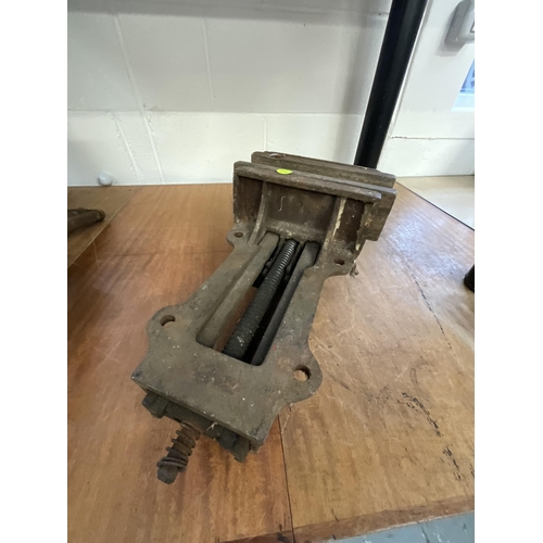 8 - LARGE BENCH VICE LENGTH 24