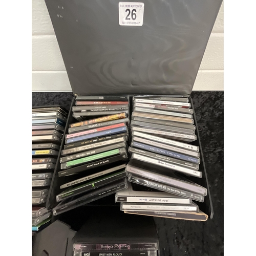 26 - 3 CASES OF CD'S