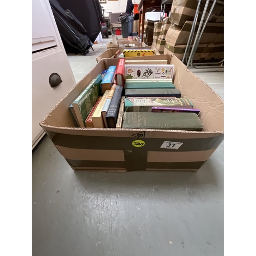 31 - 4 BOXES OF BOOKS