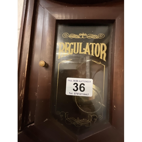 36 - REPRODUCTION REGULATOR WALL CLOCK 22