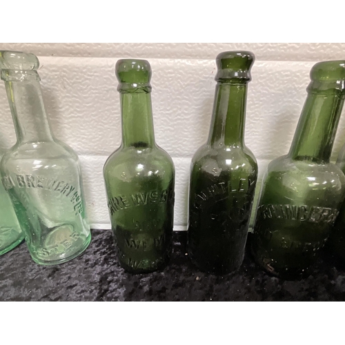 44 - BOX OF VICTORIAN ADVERTISING BOTTLES ETC