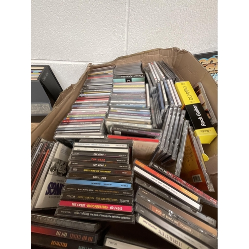 56 - 3 BOXES OF LPS BOOKS DVD'S ETC