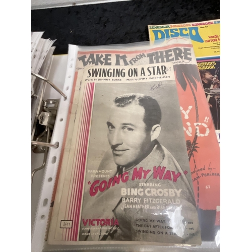 61 - FOLDER OF VINTAGE MUSIC THEATRE PROGRAMMES