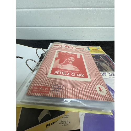 61 - FOLDER OF VINTAGE MUSIC THEATRE PROGRAMMES