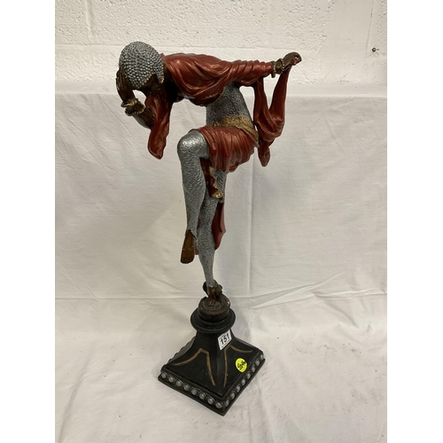 151 - ART DECO STYLE DANCING LADY STATUE - 22.5