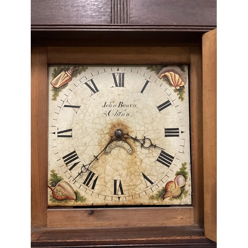 238 - VICTORIAN 30 HOUR OAK CASED GRANDFATHER CLOCK A/F 84