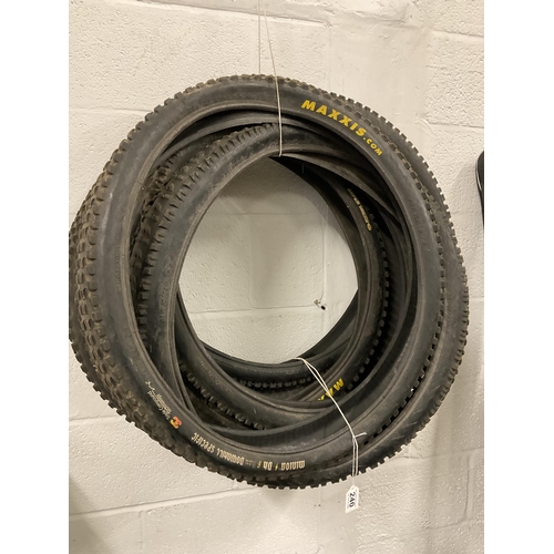 240 - QTY OF MOTORCROSS MOTORBIKE TYRES