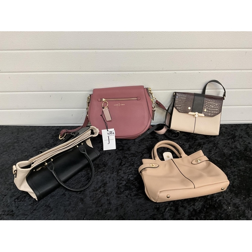 425A - 4 LADIES HANDBAGS TO INCLUDE JASPER CONRAN