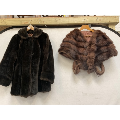 438 - 2 FUR JACKETS