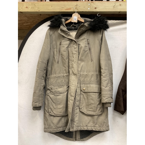 439 - 2 SHEEPSKIN COATS AND LADIES PARKA