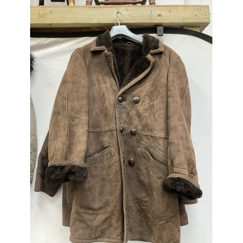 439 - 2 SHEEPSKIN COATS AND LADIES PARKA