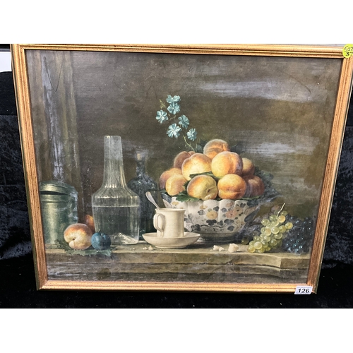 126 - MODERN STILL FRUIT FRAMED PICTURE (ITEM 37) 22