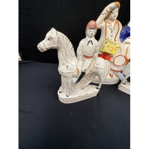 233 - 5 VICTORIAN STAFFORDSHIRE FIGURES (ITEM 148)