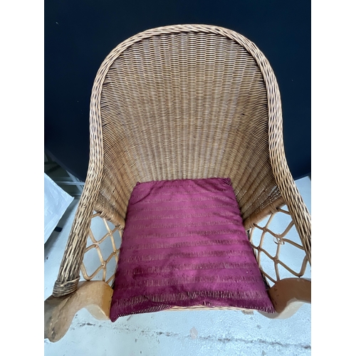 290 - WICKER CONSERVATORY ARMCHAIR (ITEM 166)