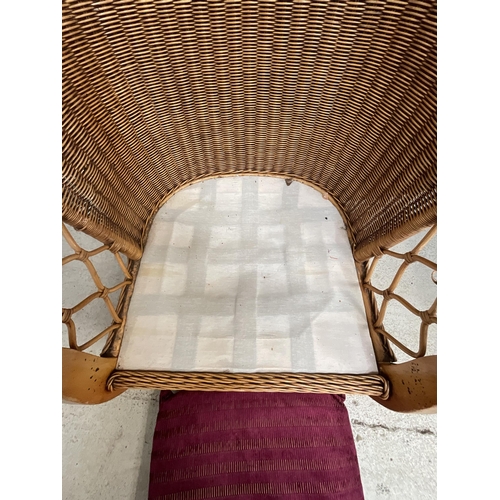 290 - WICKER CONSERVATORY ARMCHAIR (ITEM 166)