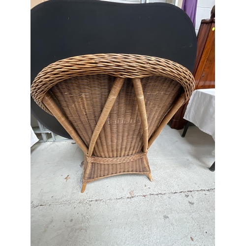 290 - WICKER CONSERVATORY ARMCHAIR (ITEM 166)